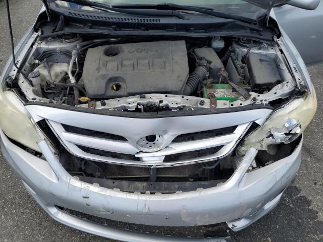 JTDBU4EE7B9168015 - 2011 TOYOTA COROLLA BASE Plata foto 11