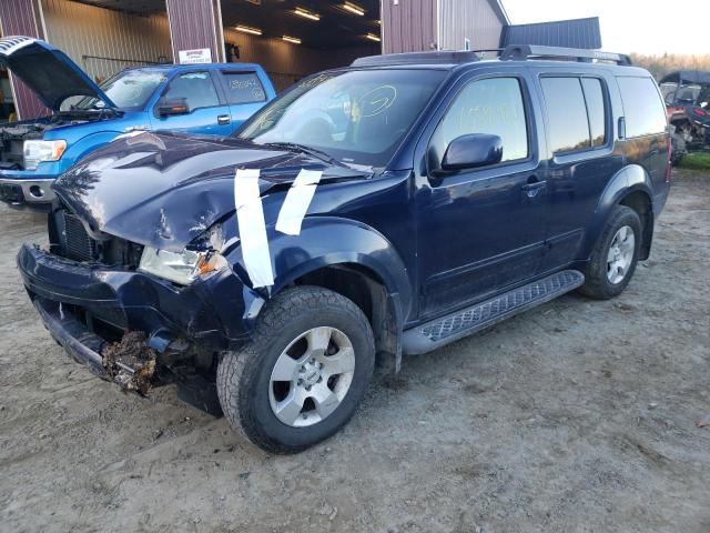 5N1AR18W67C627220 - 2007 NISSAN PATHFINDER LE BLUE photo 2