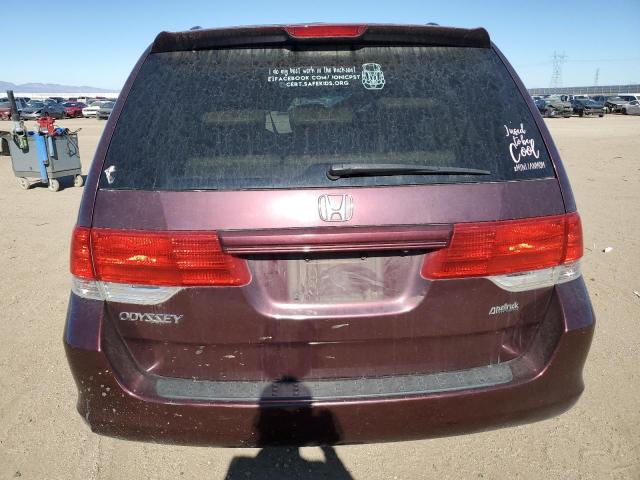 5FNRL3H78AB056613 - 2010 HONDA ODYSSEY EXL MAROON photo 6