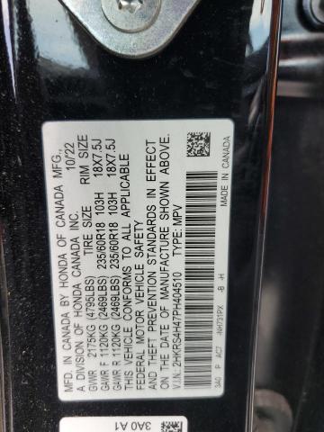 2HKRS4H47PH404510 - 2023 HONDA CR-V EX BLACK photo 13