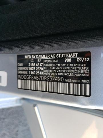 WDDGF8AB7DR257420 - 2013 MERCEDES-BENZ C 300 4MATIC BLUE photo 13