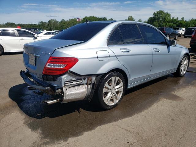 WDDGF8AB7DR257420 - 2013 MERCEDES-BENZ C 300 4MATIC BLUE photo 3