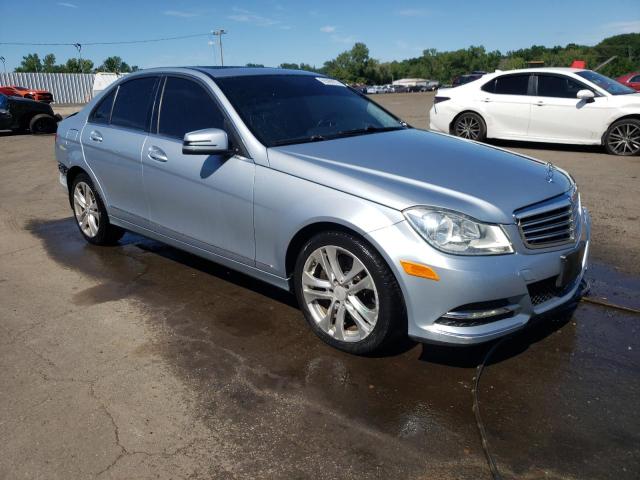 WDDGF8AB7DR257420 - 2013 MERCEDES-BENZ C 300 4MATIC BLUE photo 4