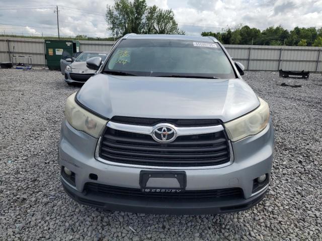 5TDKKRFH6FS048922 - 2015 TOYOTA HIGHLANDER XLE ვერცხლისფერი ფოტო 5
