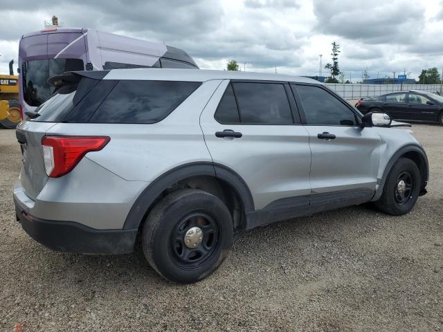 1FM5K8ABXNGA01407 - 2022 FORD EXPLORER POLICE INTERCEPTOR ვერცხლისფერი ფოტო 3