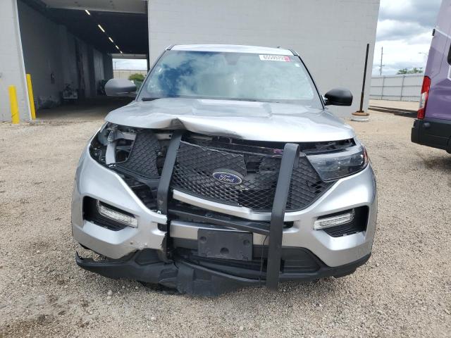 1FM5K8ABXNGA01407 - 2022 FORD EXPLORER POLICE INTERCEPTOR ვერცხლისფერი ფოტო 5