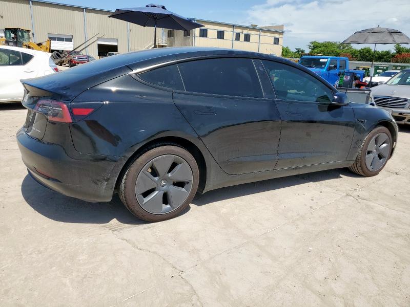 5YJ3E1EB9PF633137 - 2023 TESLA MODEL 3 BLACK photo 3