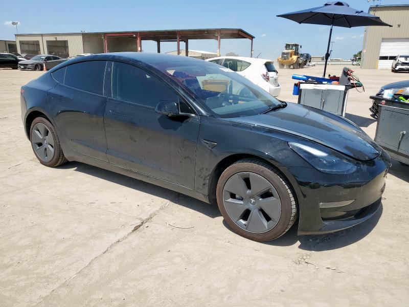 5YJ3E1EB9PF633137 - 2023 TESLA MODEL 3 BLACK photo 4