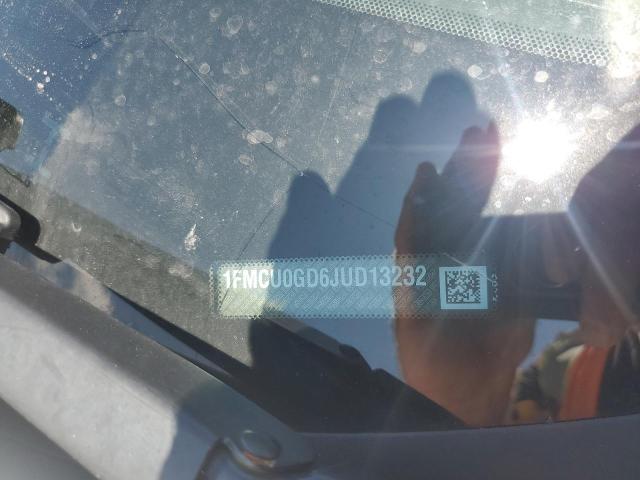 1FMCU0GD6JUD13232 - 2018 FORD ESCAPE SE Білий фото 13