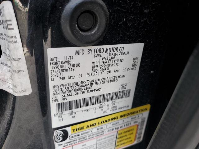 5LMJJ2HT5FEJ04502 - 2015 LINCOLN NAVIGATOR BLACK photo 12