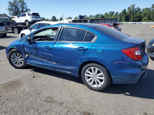 19XFB2F93CE335562 - 2012 HONDA CIVIC EXL BLUE photo 2