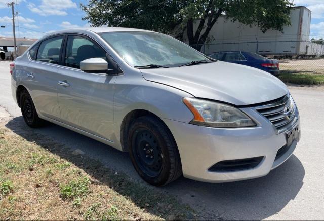 3N1AB7AP6DL745608 - 2013 NISSAN SENTRA S SILVER photo 1