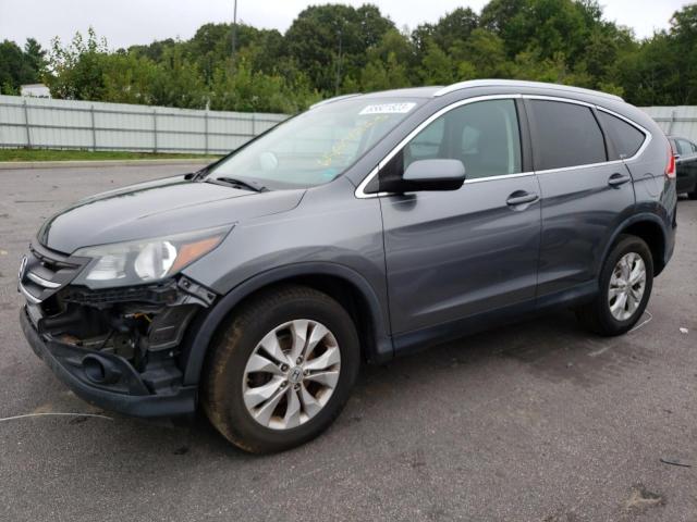 2HKRM4H70CH611917 - 2012 HONDA CR-V EXL GRAY photo 1