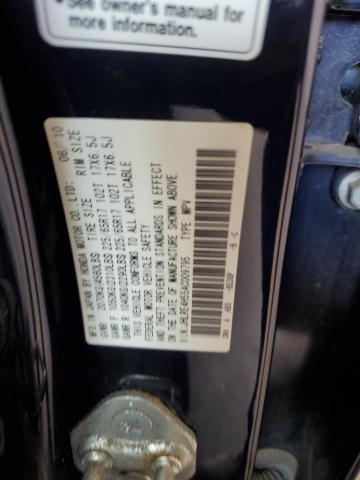 JHLRE4H55AC009795 - 2010 HONDA CR-V EX BLUE photo 12