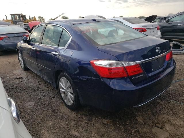 1HGCR2F82DA207504 - 2013 HONDA ACCORD EXL BLUE photo 2