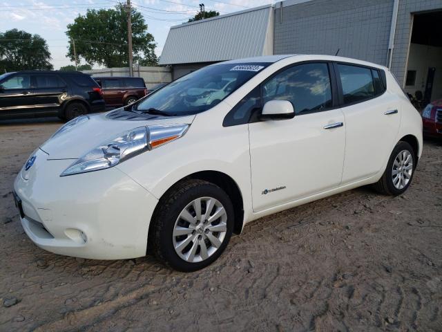 1N4AZ0CPXFC302721 - 2015 NISSAN LEAF S WHITE photo 1