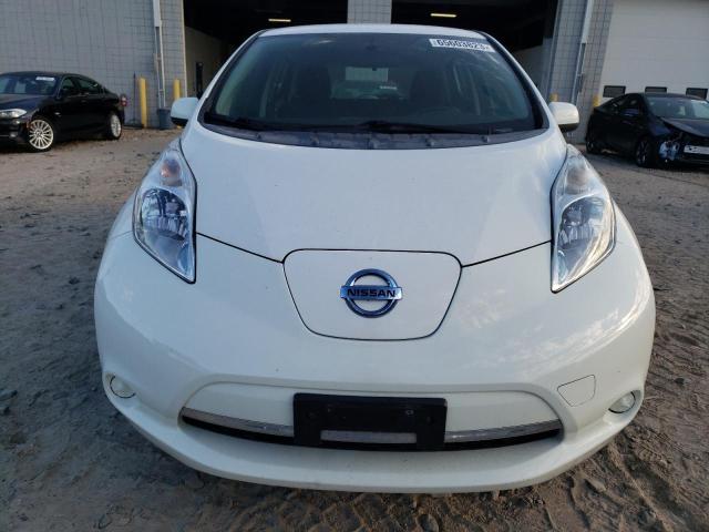 1N4AZ0CPXFC302721 - 2015 NISSAN LEAF S WHITE photo 5