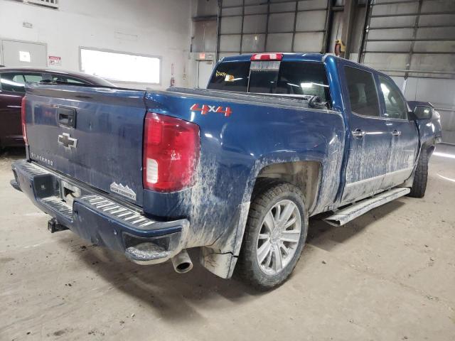 3GCUKTEC0JG223877 - 2018 CHEVROLET SILVERADO K1500 HIGH COUNTRY BLUE photo 4