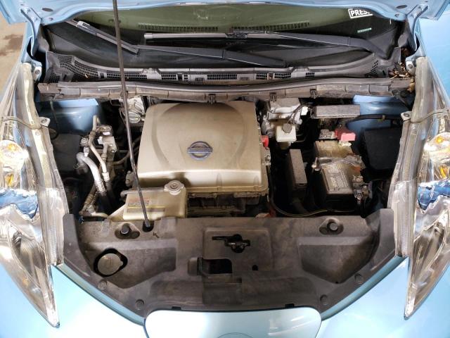 1N4AZ0CPXFC329112 - 2015 NISSAN LEAF S BLUE photo 11