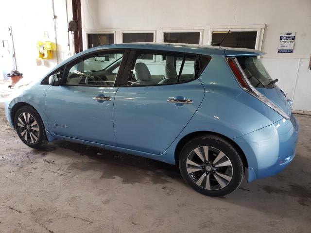 1N4AZ0CPXFC329112 - 2015 NISSAN LEAF S BLUE photo 2