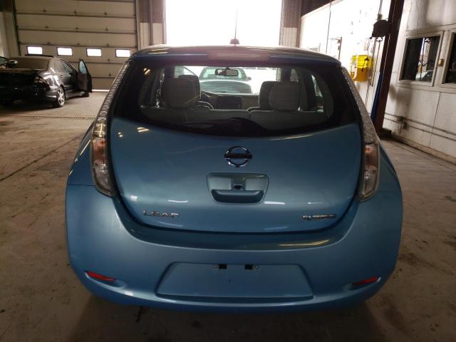 1N4AZ0CPXFC329112 - 2015 NISSAN LEAF S BLUE photo 6