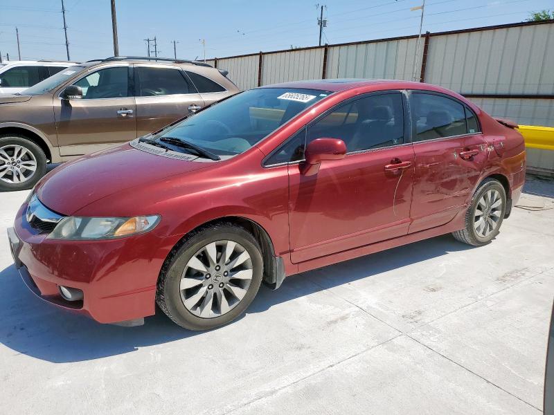 2HGFA16969H527361 - 2009 HONDA CIVIC EXL BURGUNDY photo 1