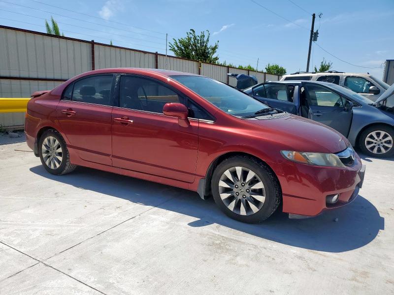 2HGFA16969H527361 - 2009 HONDA CIVIC EXL BURGUNDY photo 4