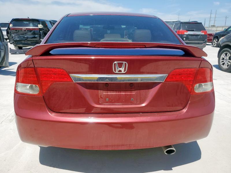 2HGFA16969H527361 - 2009 HONDA CIVIC EXL BURGUNDY photo 6