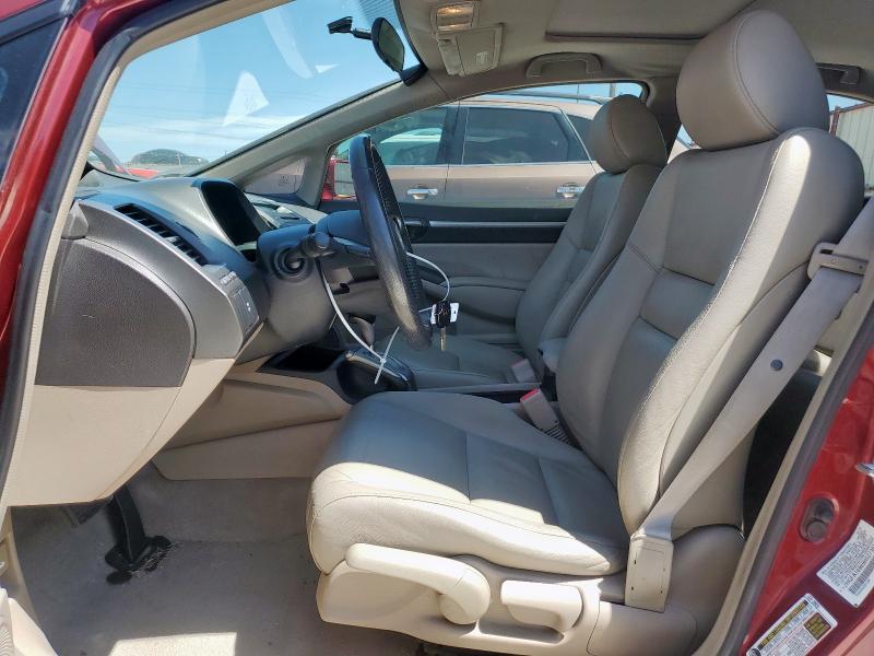 2HGFA16969H527361 - 2009 HONDA CIVIC EXL BURGUNDY photo 7