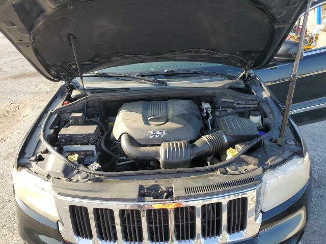 1C4RJFAGXCC254935 - 2012 JEEP GRAND CHEROKEE LAREDO BLACK photo 12