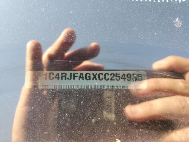 1C4RJFAGXCC254935 - 2012 JEEP GRAND CHEROKEE LAREDO BLACK photo 13