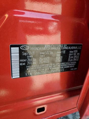 5NMS5DAL8NH396373 - 2022 HYUNDAI SANTA FE CALLIGRAPHY RED photo 13