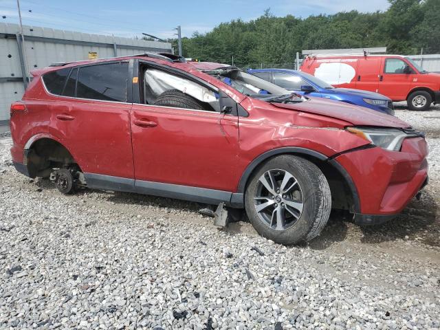 2T3WFREV6HW399070 - 2017 TOYOTA RAV4 XLE RED photo 4