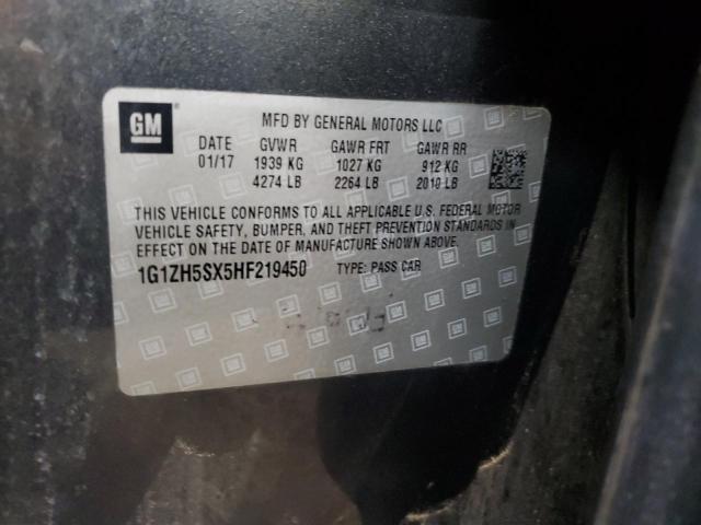 1G1ZH5SX5HF219450 - 2017 CHEVROLET MALIBU PREMIER GRAY photo 24