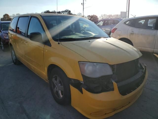 2C4RDGBG8CR366748 - 2012 DODGE GRAND CARA SE YELLOW photo 1