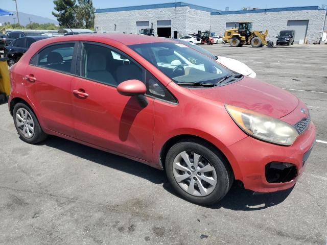 KNADM5A35D6111073 - 2013 KIA RIO LX RED photo 4