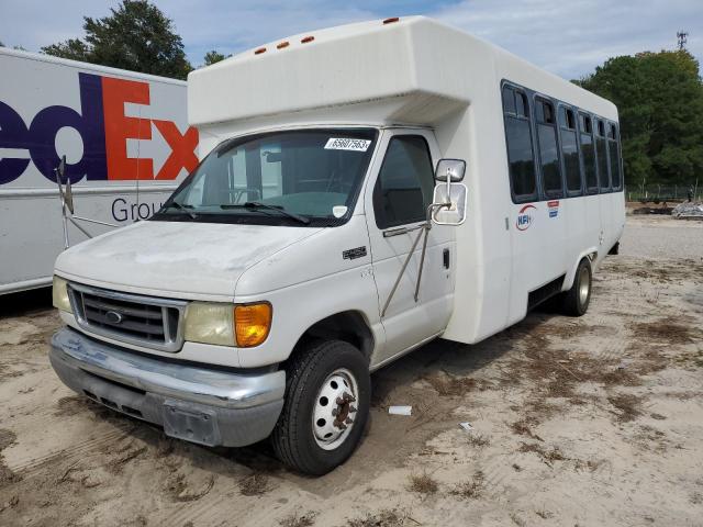 1FDXE45S95HA59845 - 2005 FORD ECONOLINE E450 SUPER DUTY CUTAWAY VAN WHITE photo 2