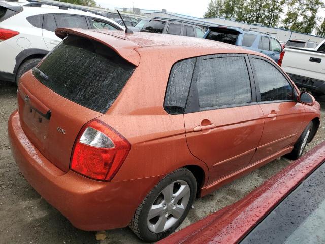 KNAFE161285011787 - 2008 KIA SPECTRA5 5 SX ORANGE photo 3