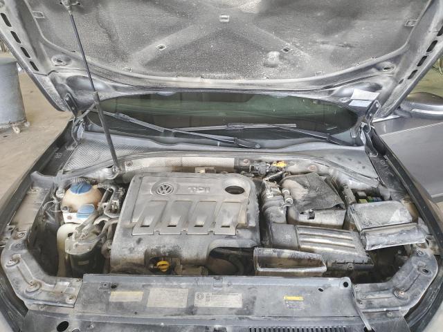 1VWBN7A38EC120160 - 2014 VOLKSWAGEN PASSAT SE GRAY photo 11