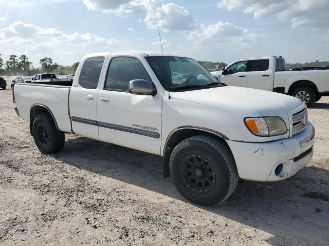 5TBRT341X3S339085 - 2003 TOYOTA TUNDRA ACCESS CAB SR5 WHITE photo 4