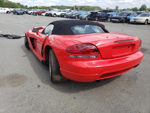 1B3JR65ZX3V501748 - 2003 DODGE VIPER SRT-10 RED photo 2