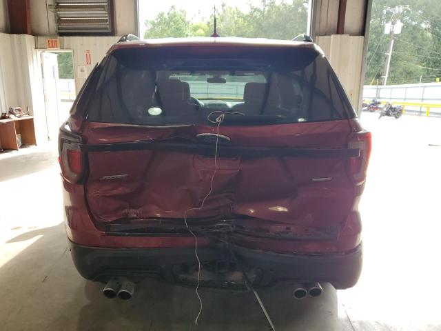 1FM5K8GT9KGA07923 - 2019 FORD EXPLORER SPORT RED photo 6