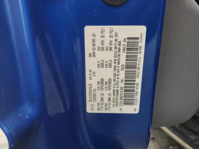 1D7HU18N67S191456 - 2007 DODGE RAM 1500 ST BLUE photo 12