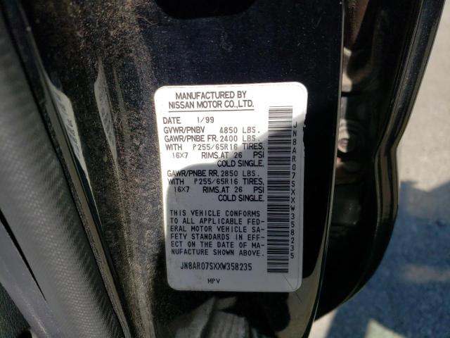 JN8AR07SXXW358235 - 1999 NISSAN PATHFINDER LE 黑色 照片 12