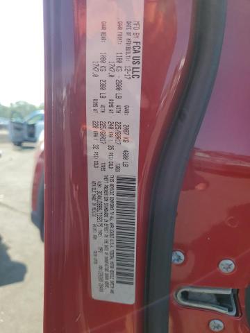 3C4NJDBB9JT192175 - 2018 JEEP COMPASS LATITUDE Կարմիր լուսանկար 12