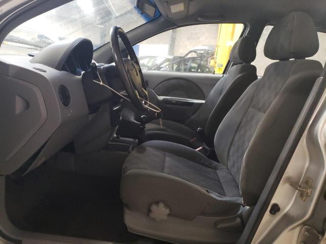 KL1TD62695B440968 - 2005 CHEVROLET AVEO BASE SILVER photo 7