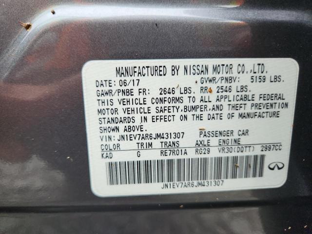 JN1EV7AR6JM431307 - 2018 INFINITI Q50 LUXE Gri fotoğraf 13