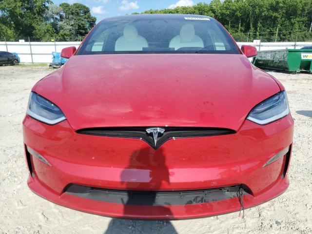 7SAXCBE56PF376920 - 2023 TESLA MODEL X Қызыл фото 5