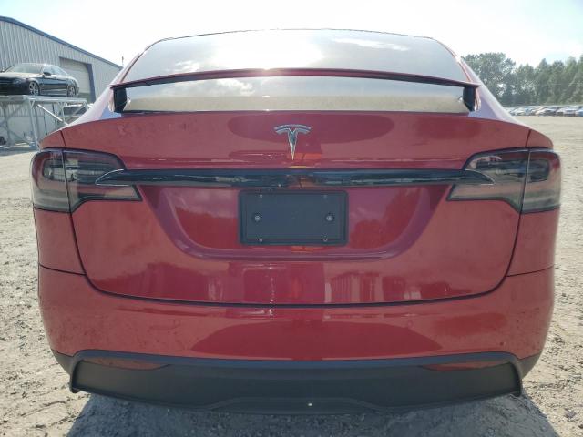 7SAXCBE56PF376920 - 2023 TESLA MODEL X Қызыл фото 6