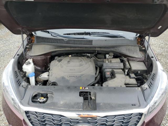 5XYPGDA58KG454215 - 2019 KIA SORENTO LX BURGUNDY photo 12